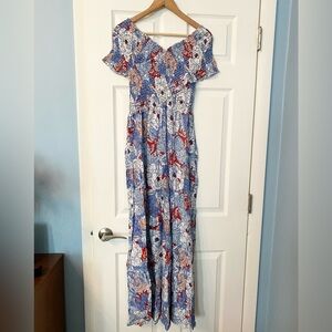 Floral Off-Shoulder Maxi Dress